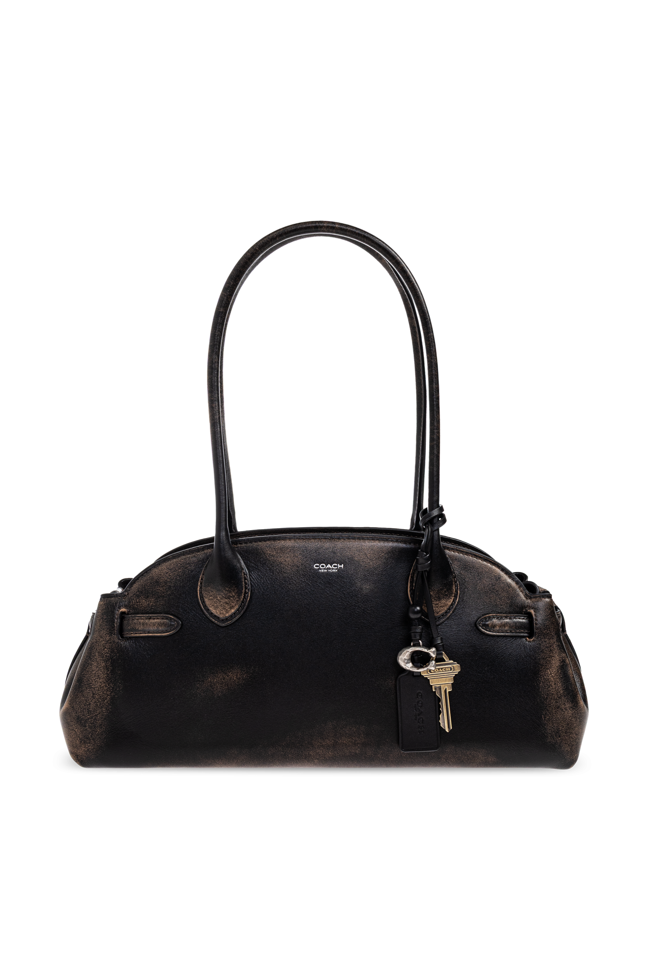 ショルダーバッグ・ポシェット COACH Empire Carryall 34 glazed leather shoulder bag Coach Shoulder bag 